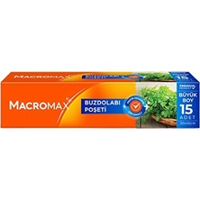 2 Adet Macromax Buzdolabı Poşeti Büyük Boy 15'li