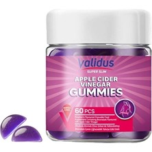 3 Adet Validus Apple Cider Vinegar Bromelain 60 Gummies