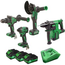 Hais Pro HAISPRO Akülü El Aletleri Seti - 21V - 4'lü Set - RB-O4