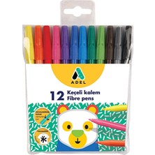 3 Adet Adel Keçeli Kalem 12'li