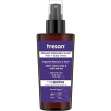 Tresan Organik Biberiye & Nane Dökülme ve Yıpranma Karşıtı Saç Toniği 125 ml