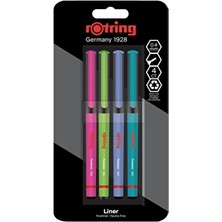 3 Adet Rotring Liner 4'lü Fun Blister