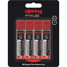 2 Adet Mın Rotring S.polımer 2b 0.7 4lu