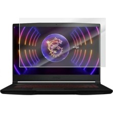 Msi Pulse 15 B13VGK 15.6 Inç Ile Uyumlu Mat Ekran Koruyucu Notebook, Yansıma ve Parlama Önleyici Parmak Izi Bırakmayan Laptop Koruma, 9h Temperli Kırılmaz Esnek Nano Cam 16:9