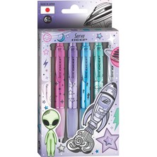 Deep M.kur Kalem Uzay Tema Metalik 6 Lı Kutu Set-A