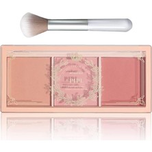 Allık Paleti, 3'ü 1 Arada Renkli Mat Yüz Allığı Makyaj Pudrası, Mat Pembe Allık, Uzun Ömürlü Tere Dayanıklı Yağsız Allık Için Makyaj Allığı Glow Mat Cildi Aydınlatır Doğal Görünüm