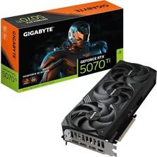 VGA Nvıdıa 16GB Gddr7 RTX5070TI Wındforce Oc Sff GV-N507TWF3OC-16GD 256BIT/3XDP/1XHDMI/3XFAN