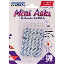 4 Adet Vodaseal Iz Bırakmadan Sökülebilir Mini Askı 20'li Set