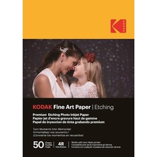 Fine Art Paper - Dokulu Premium Fotoğraf Kağıdı, 50 Yapraklı Paket, A6 Formatında (10 x 15 Cm), Gravür Efektli Mat, 170 G/m², Tüm Mürekkep Püskürtmeli Yazıcılar ile Uyumlu