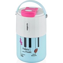 4 Adet Vagonlife VGN2050 Mavi Çelik Termos 400 ml