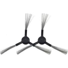 Vacuum Mop Pro ile Uyumlu 2li Siyah Yan Fırça, Xiaomi Vacuum Mop STYTJ02YM Viomi V2 Viomi V2 Pro Viomi V3 Viomi Se ile Uyumlu 2 Adet Siyah Yan Fırça
