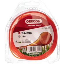 Yuvarlak Çim Biçme Ipi, 2,4 Mm, Turuncu, Çim, Yabani Ot, Çim ve Çiçek Tarhları Için, Bahçe Işleri ve Çim Bakımı, Naylon Iplik, Çoğu Çim Biçme Makinesi Için, 2,4 mm x 15 M (69-362-OR)