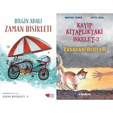 Can Yayınları Zaman Bisikleti 1 (Bilgin Adalı) ve Kayıp Kitaplıktaki Iskelet 2 Yaşayan Ölüler