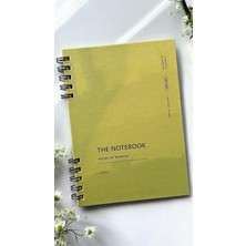 Tanıtım Spiralli 80 Yaprak Kareli A5 Defter, Not Defteri, Okul Defteri, 4 Farklı Renk Seçeneği (03 Olive Green)