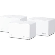 Halo H80X 3-Pack, AX3000MBPS, Dual-Band, Gigabit Portları, 150'YE Kadar Cihaz Bağlanabilir, 650 M²'ye Kadar Kapsama, Akıllı Bağlantı, Mobil Uygulama ile Kolay Kurulum, Wi-Fi 6 Mesh Sistemi