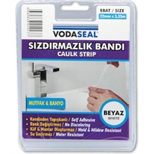4 Adet Vodaseal Lavabo Kenar Bandı Beyaz 22MMX335M