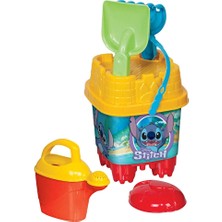 4 Adet Dede Stitch Küçük Kale Kova Set