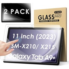 2 Adet Tam Ekran Koruyucu Folyo Samsung Galaxy Tab A9 Plus 11 Inç 2023 Için Ekran Koruyucu 9h Sertlik Çizilmez Kabarcık Önleyici Folyo Cam Galaxy Tab A9+ Plus SM-X210/X216/X218 Için