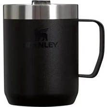 Velora Stanley Classic Legendary Camp Mug Paslanmaz Çelik Termos Bardak, Siyah 2.0, 0.23 Litre