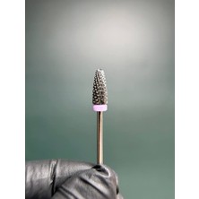 Rulia Professional Karbit Freze Ucu Oval Alev Form Mor Bant Yumuşak Hassas Kütikül Temizleme