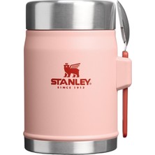 Velora Stanley 1913 Classic Legendary Food Jar 0,4 L Kaşıklı – 7 Saat Soğuk Tutar – Bpa Içermeyen Paslanmaz Çelik Çorba Şişesi – Sızdırmaz – Bulaşık Makinesinde Yıkanabilir – Şeftali Gülü