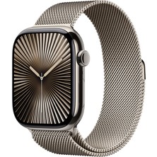 Velora Apple Watch Series 10 Gps + Cellular 42 mm Natürel Kasa Akıllı Saat ve Natürel Milano Loop - Standart. Fitness Takibi, Ekg Uygulaması, Hep Açık Retina Ekran, Karbon Nötr
