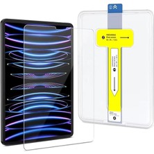 Tablet Ile Uyumlu Hizalama Aparatlı ve Takılırken Camın Altında Kesinlikle Toz Bırakmayan Darbelere Karşı Ekstra Güçlü Ekran Koruyucu Cam (Ipad 7.8.9 Nesil 10.2)