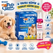 Bio PetActive Yavru Köpek Tuvalet Eğitim Seti 60X90 cm 10’lu Çiş Pedi + Tuvalet Eğitim Spreyi