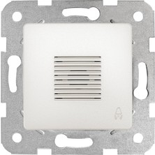 Velora Viko Linnera Life Sedef Beyaz Zil Buzzer Mekanizma ve Kapak