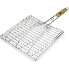 Gurme Balık Izgarası, Barbekü Balık Izgara Sepeti, Bbq Balık Izgara Teli, Paslanmaz Çelik Barbekü Izgara Malzemeleri, Ahşap Saplı