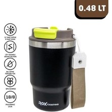 Velora Rox Camping 0193 Pipetli Kahve Termosu 0.48 Lt - Siyah