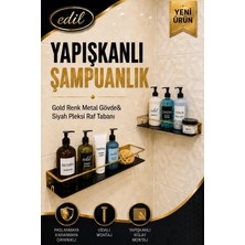 Edil Tasarım Yapışkanlı 2'li Şampuanlık Seti-Ediltasarım