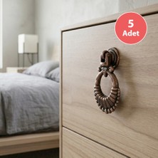 Eym 5 Adet Gerdan Sarkaç Eskitme Düğme Antik Bakır Mobilya Kulp