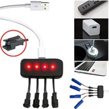 Akıllı Bayi PM-29140 4in1 Sm-2p Soket 3.7V Lityum Pil USB Splitter Şarj Aleti