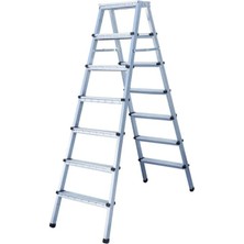 Sözbir Merdiven 7+7 Basamaklı Çift Çıkışlı Katlanır Profil Merdiven 20X40 Çok Amaçlı/Pratik/Kolay
