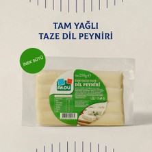 Akdu Peynir Tam Yağlı Taze Dil Peyniri 250 Gr - %100 İnek Sütünden, Az Tuzlu Yumuşak Dokulu