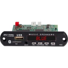 Akıllı Bayi Magicvoice Mp5 Usb-Sd-Mmc-Bluetooth 12V-500MA Kumandalı Çevirici Dijital Video Player Board