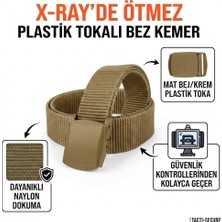 Atk Giyim Bez Kemer Xray Da Ötmez Kanvas Kemer Plastık Tokalı Kemer