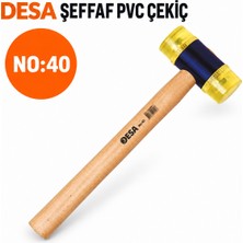 Sait Demirci Desa Arge Toptan Ağaç Saplı Pvc Şeffaf Çekiç No: 40