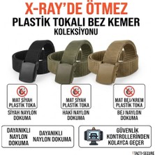 Atk Giyim Bez Kemer Xray Da Ötmez Kanvas Kemer Plastık Tokalı Kemer