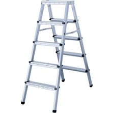 Sözbir Merdiven 5+5 Basamaklı Çift Çıkışlı Katlanır Profil Merdiven 20X40 Çok Amaçlı/Pratik/Kolay