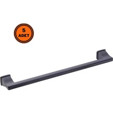 Eym 5 Adet Doğanlar Techno 224 mm Mobilya Kulp Mat Siyah