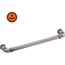 Eym 5 Adet Doğanlar Gusto 192 mm Mobilya Kulp Antik Gümüş