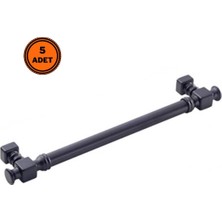 Eym 5 Adet Doğanlar Dragon 128 mm Mobilya Kulp Mat Siyah