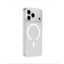 Turkuaz Store Iphone 17 Pro/iphone 18 Pro Uyumlu Magsafe Kablosuz Şarj Özellikli Sert Şeffaf Telefon Kılıfı