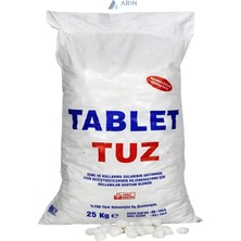 Arın Aqua Su Yumuşatma Cihazları Için Özel Formül Rafine Tablet Tuz 1 Çuval 25 kg