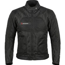 Venom Dynamic 4 Mevsim Erkek Motosiklet Montu Siyah