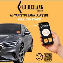 Ebumerang Araç Iletişim Qr Etiketi Sticker Dijital Numaratör