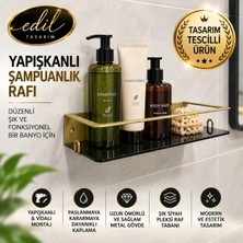 Edil Tasarım Yapışkanlı  Şampuanlı  / Metal Gövde&pleksi Raf Tabanı