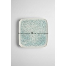 Verona Kare Servis Tabağı 22X22CM Dijital Asel Rinart